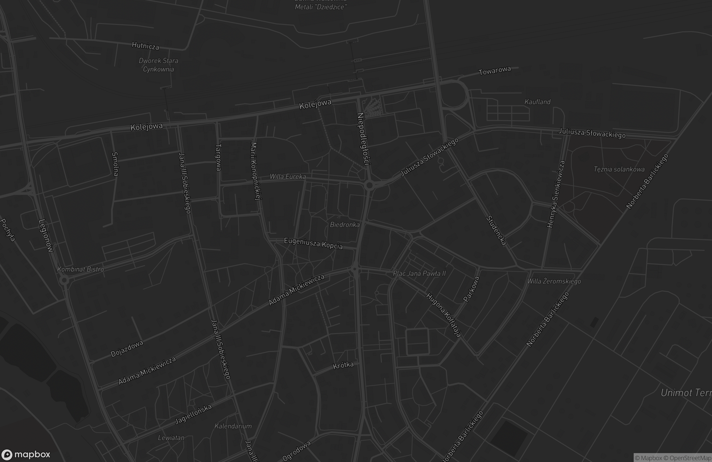 Mapa lokalizacji easygym Czechowice-Dziedzice